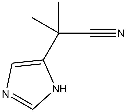 2-(1H-imidazol-5-yl)-2-methylpropanenitrile Structure