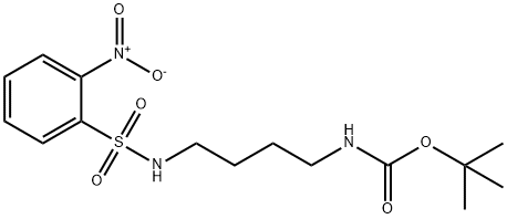 Carbamic acid, N-[4-[[(2-nitrophenyl)sulfonyl]amino]butyl]-, 1,1-dimethylethyl ester Structure