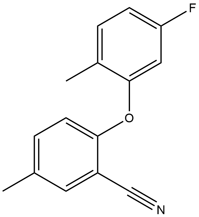 2-(5-Fluoro-2-methylphenoxy)-5-methylbenzonitrile Structure