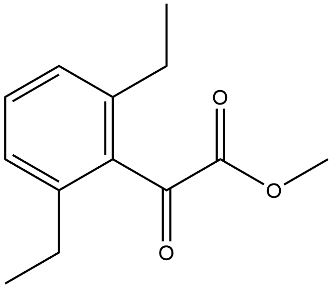 Methyl 2,6-diethyl-α-oxobenzeneacetate Structure