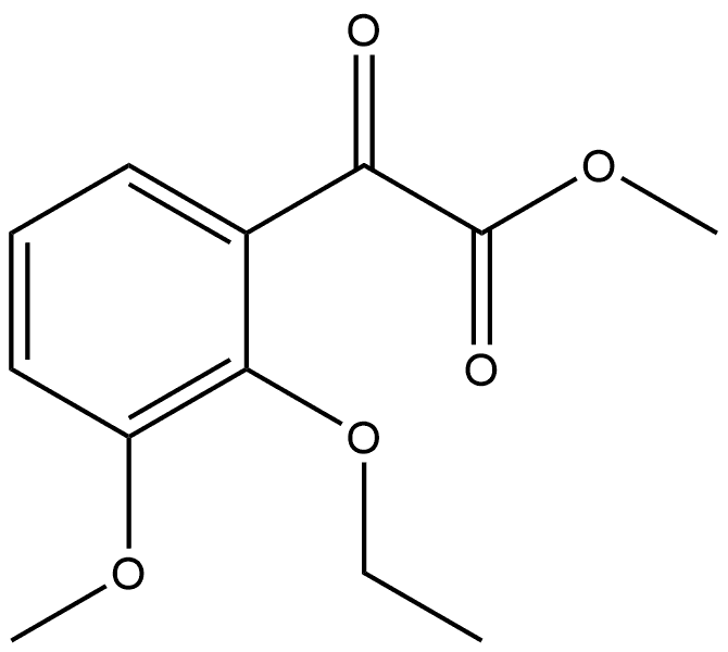 Methyl 2-ethoxy-3-methoxy-α-oxobenzeneacetate Structure