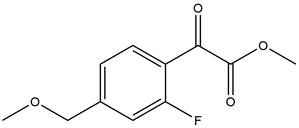 Methyl 2-fluoro-4-(methoxymethyl)-α-oxobenzeneacetate Structure