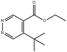 ethyl 5-(tert-butyl)pyridazine-4-carboxylate Structure