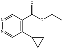 ethyl 5-cyclopropylpyridazine-4-carboxylate Structure