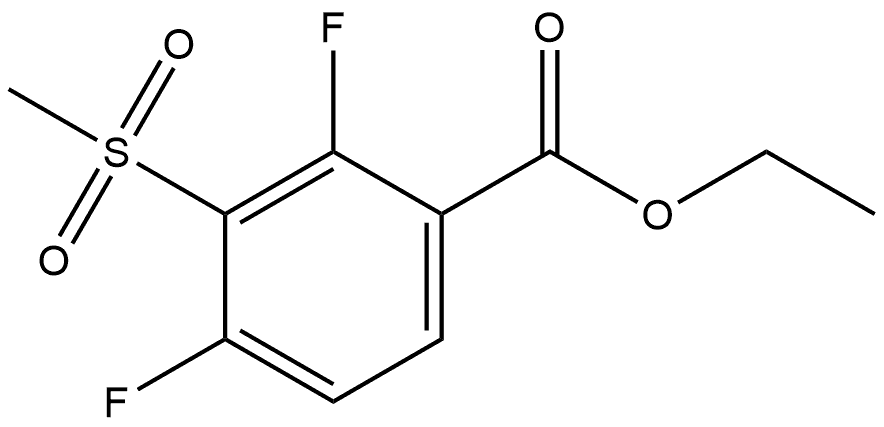 Ethyl 2,4-difluoro-3-(methylsulfonyl)benzoate Structure