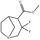 1-Azabicyclo[3.2.1]octane-4-carboxylic acid, 3,3-difluoro-, methyl ester Structure