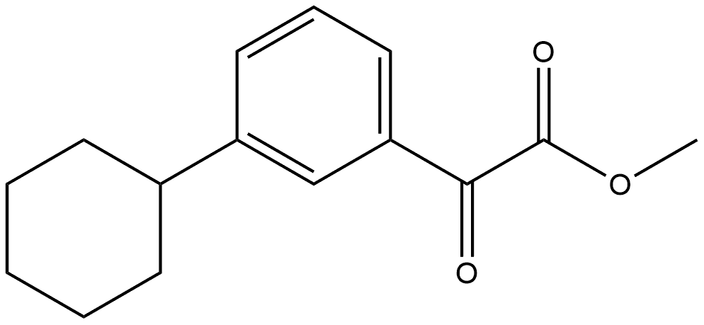 Methyl 3-cyclohexyl-α-oxobenzeneacetate Structure