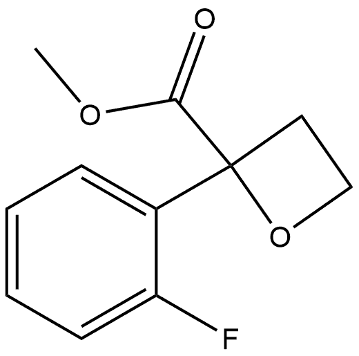 methyl 2-(2-fluorophenyl)oxetane-2-carboxylate Structure