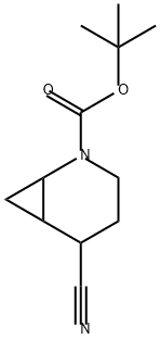 2-Azabicyclo[4.1.0]heptane-2-carboxylic acid, 5-cyano-, 1,1-dimethylethyl ester Structure
