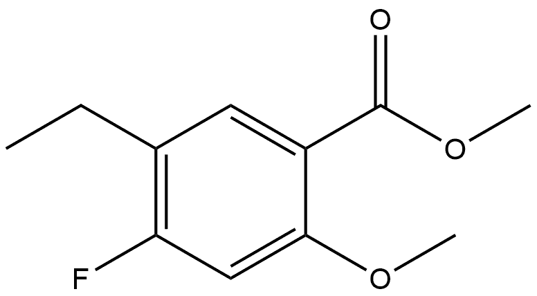 Methyl 5-ethyl-4-fluoro-2-methoxybenzoate Structure