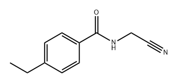 Benzamide, N-(cyanomethyl)-4-ethyl- Structure