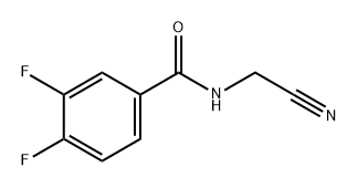 Benzamide, N-(cyanomethyl)-3,4-difluoro- Structure