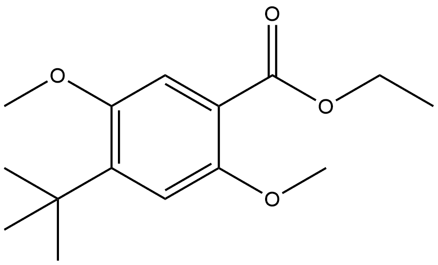 Ethyl 4-(1,1-dimethylethyl)-2,5-dimethoxybenzoate Structure