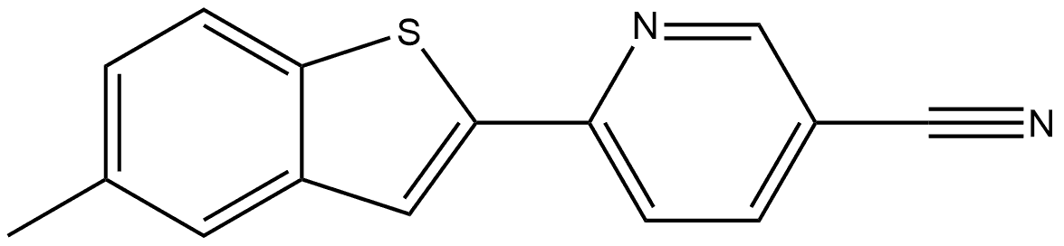 6-(5-Methylbenzo[b]thien-2-yl)-3-pyridinecarbonitrile Structure