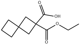 Spiro[3.3]heptane-2,2-dicarboxylic acid, 2-ethyl ester 구조식 이미지