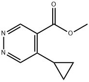 methyl 5-cyclopropylpyridazine-4-carboxylate Structure