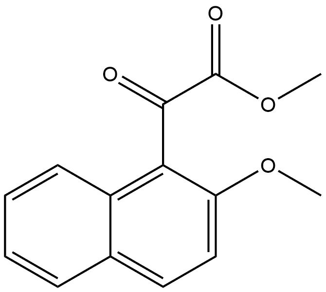 Methyl 2-methoxy-α-oxo-1-naphthaleneacetate Structure