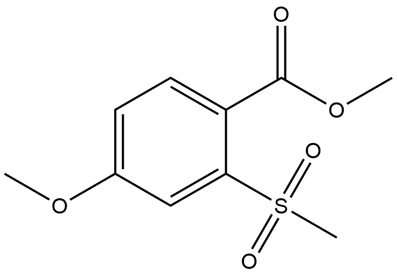 Methyl 4-methoxy-2-(methylsulfonyl)benzoate Structure