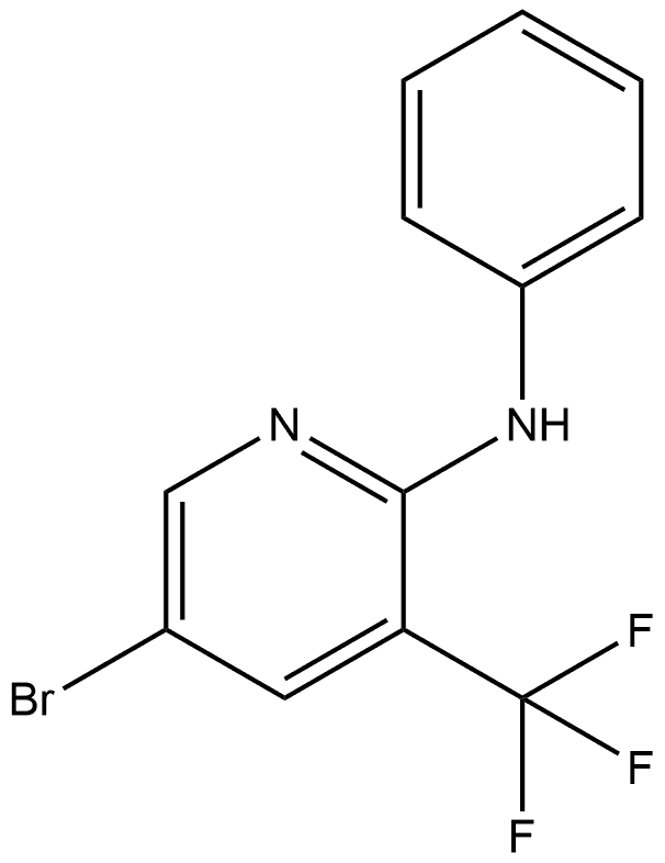 5-Bromo-N-phenyl-3-(trifluoromethyl)-2-pyridinamine Structure