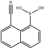 Boronic acid, B-(8-cyano-1-naphthalenyl)- 구조식 이미지
