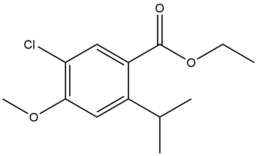 Ethyl 5-chloro-4-methoxy-2-(1-methylethyl)benzoate Structure