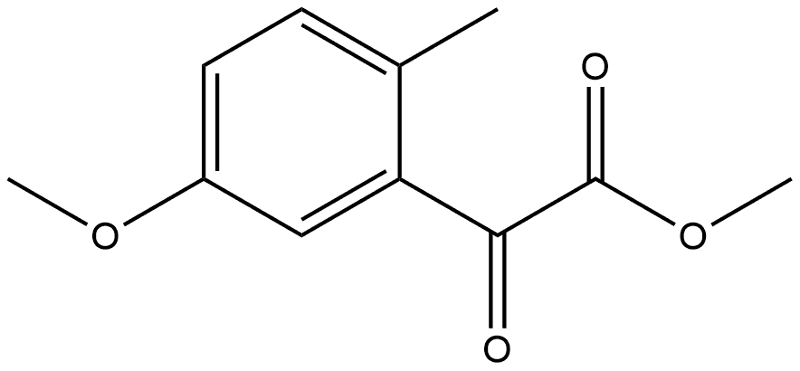 Methyl 5-methoxy-2-methyl-α-oxobenzeneacetate Structure