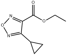 1,2,5-Oxadiazole-3-carboxylic acid, 4-cyclopropyl-, ethyl ester Structure