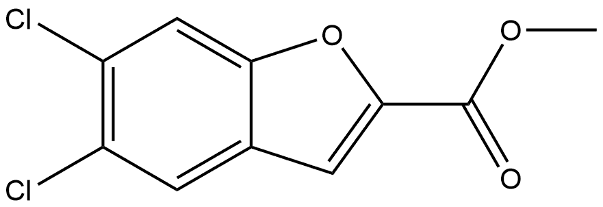 Methyl 5,6-dichloro-2-benzofurancarboxylate Structure