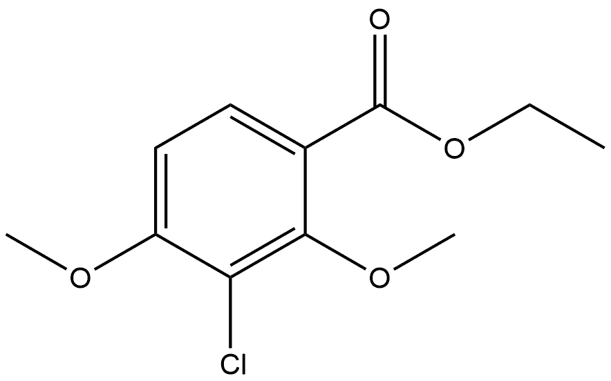 Ethyl 3-chloro-2,4-dimethoxybenzoate Structure