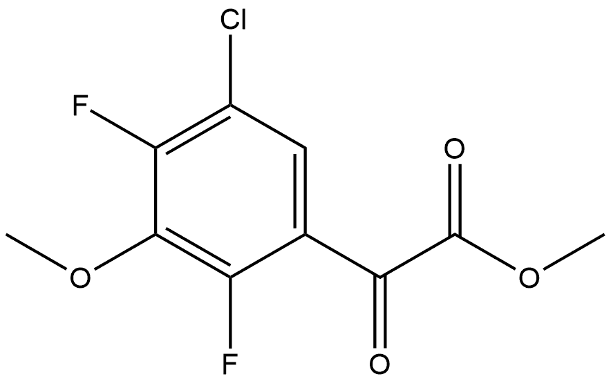 Methyl 5-chloro-2,4-difluoro-3-methoxy-α-oxobenzeneacetate Structure