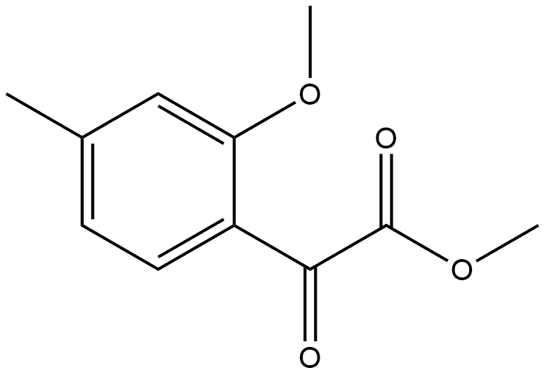 Methyl 2-methoxy-4-methyl-α-oxobenzeneacetate Structure