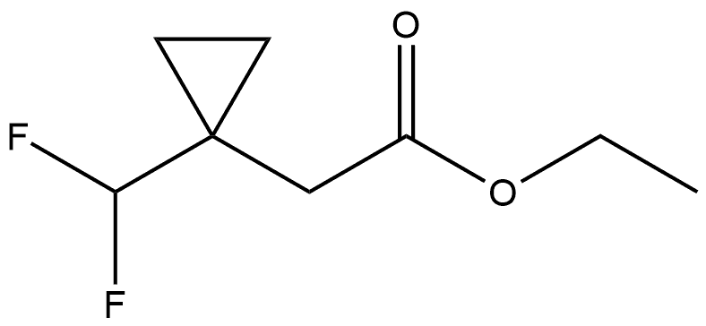 ethyl 2-(1-(difluoromethyl)cyclopropyl)acetate Structure