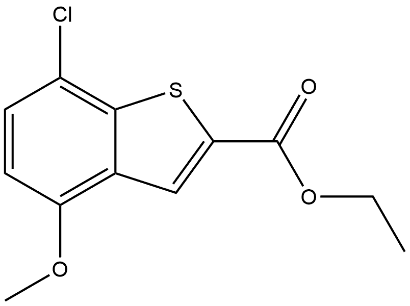 Ethyl 7-chloro-4-methoxybenzo[b]thiophene-2-carboxylate Structure