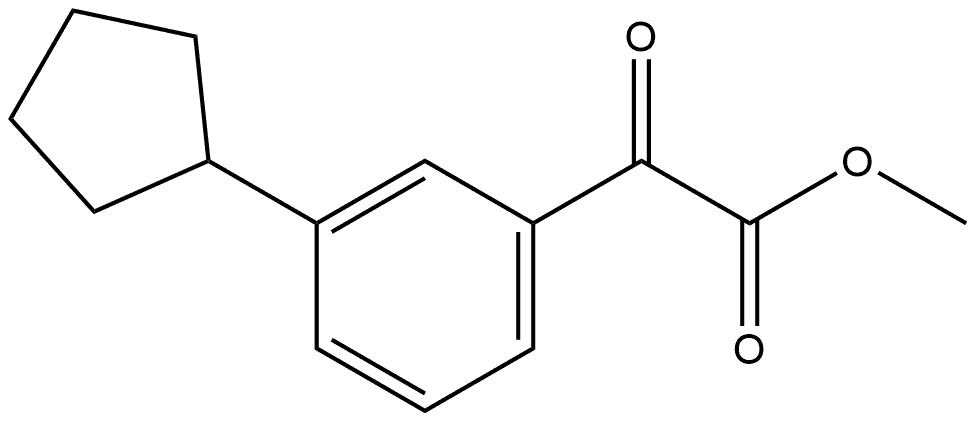 Methyl 3-cyclopentyl-α-oxobenzeneacetate Structure