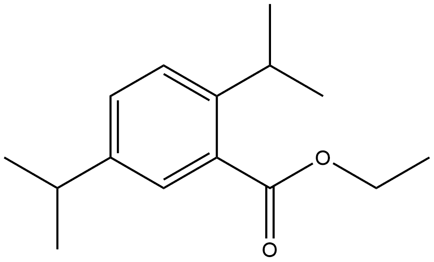 Ethyl 2,5-bis(1-methylethyl)benzoate Structure