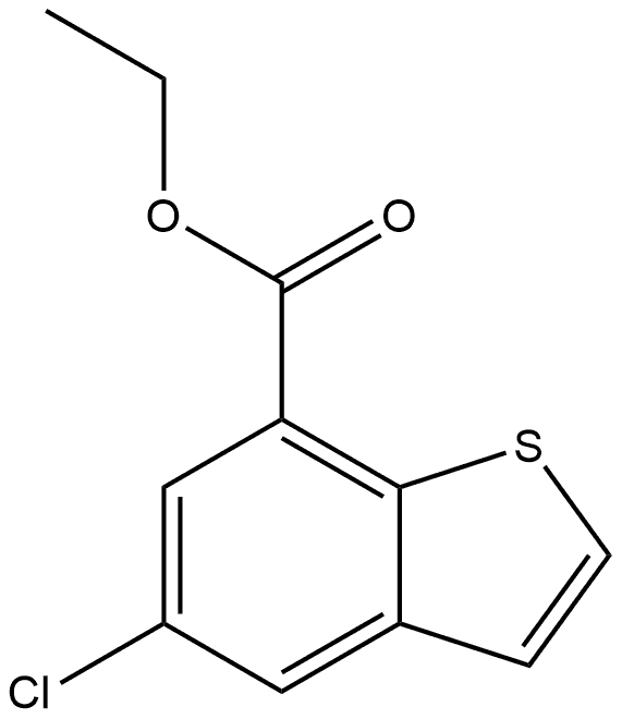 Ethyl 5-chlorobenzo[b]thiophene-7-carboxylate Structure