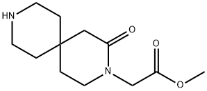 3,9-Diazaspiro[5.5]undecane-3-acetic acid, 2-oxo-, methyl ester Structure