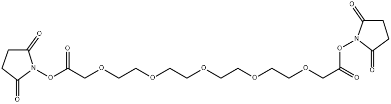 3,6,9,12,15-Pentaoxaheptadecanedioic acid, 1,17-bis(2,5-dioxo-1-pyrrolidinyl) ester Structure