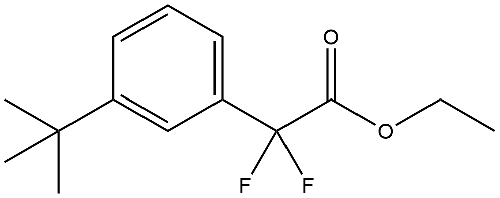 Ethyl 3-(1,1-dimethylethyl)-α,α-difluorobenzeneacetate Structure