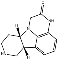 1H-Pyrido[3',4':4,5]pyrrolo[1,2,3-de]quinoxalin-2(3H)-one, 6b,7,8,9,10,10a-hexahydro-, (6bR,10aS)- 구조식 이미지