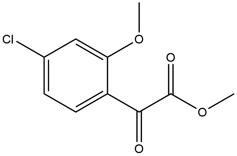 Methyl 4-chloro-2-methoxy-α-oxobenzeneacetate Structure