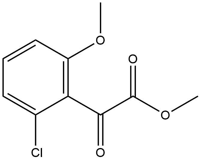 Methyl 2-chloro-6-methoxy-α-oxobenzeneacetate Structure