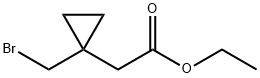 Cyclopropaneacetic acid, 1-(bromomethyl)-, ethyl ester Structure