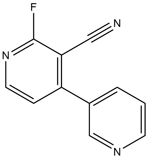 2'-Fluoro[3,4'-bipyridine]-3'-carbonitrile Structure