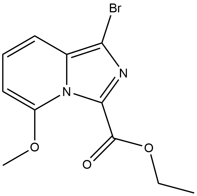 ethyl 1-bromo-5-methoxyimidazo[1,5-a]pyridine-3-carboxylate Structure