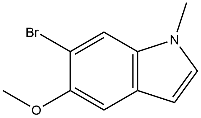 6-bromo-5-methoxy-1-methyl-1H-indole Structure