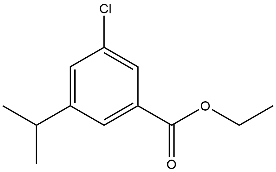 Ethyl 3-chloro-5-(1-methylethyl)benzoate 구조식 이미지