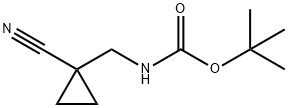 Carbamic acid, N-[(1-cyanocyclopropyl)methyl]-, 1,1-dimethylethyl ester Structure