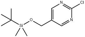 2-Chloro-5-[[[(1,1-dimethylethyl)dimethylsilyl]oxy]methyl]pyrimidine 구조식 이미지