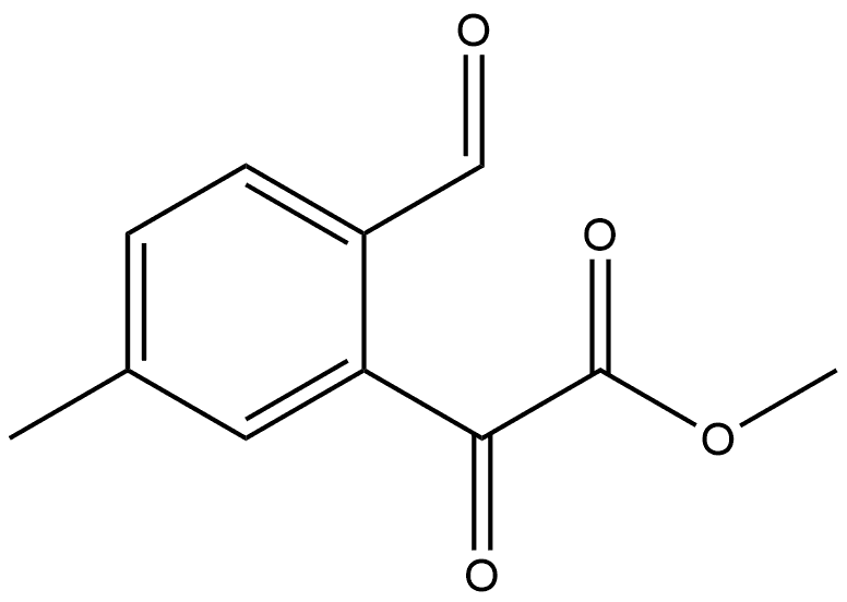 Methyl 2-formyl-5-methyl-α-oxobenzeneacetate Structure